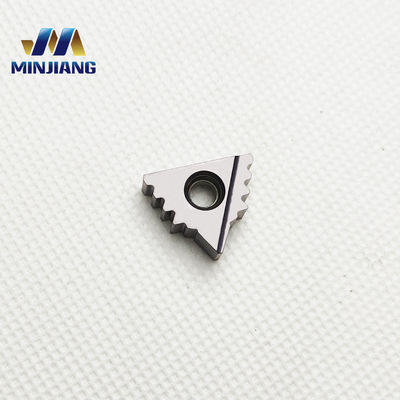 Durable Tungsten Carbide Whitworth 55° Pipe Thread Turning Inserts For Stainless Steel