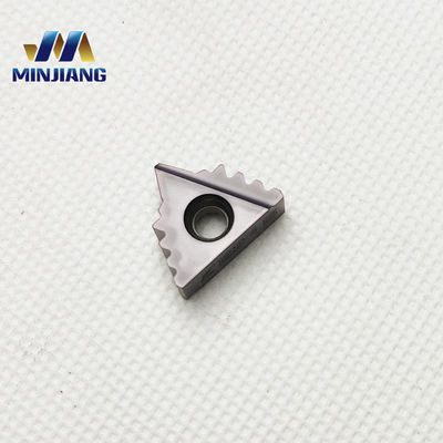 Durable Tungsten Carbide Whitworth 55° Pipe Thread Turning Inserts For Stainless Steel