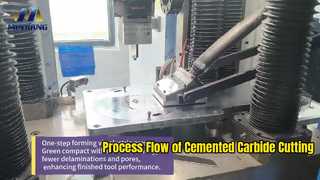 Process Flow of Cemented Carbide Cutting Tools｜Episode 6 · Electric Press Compaction